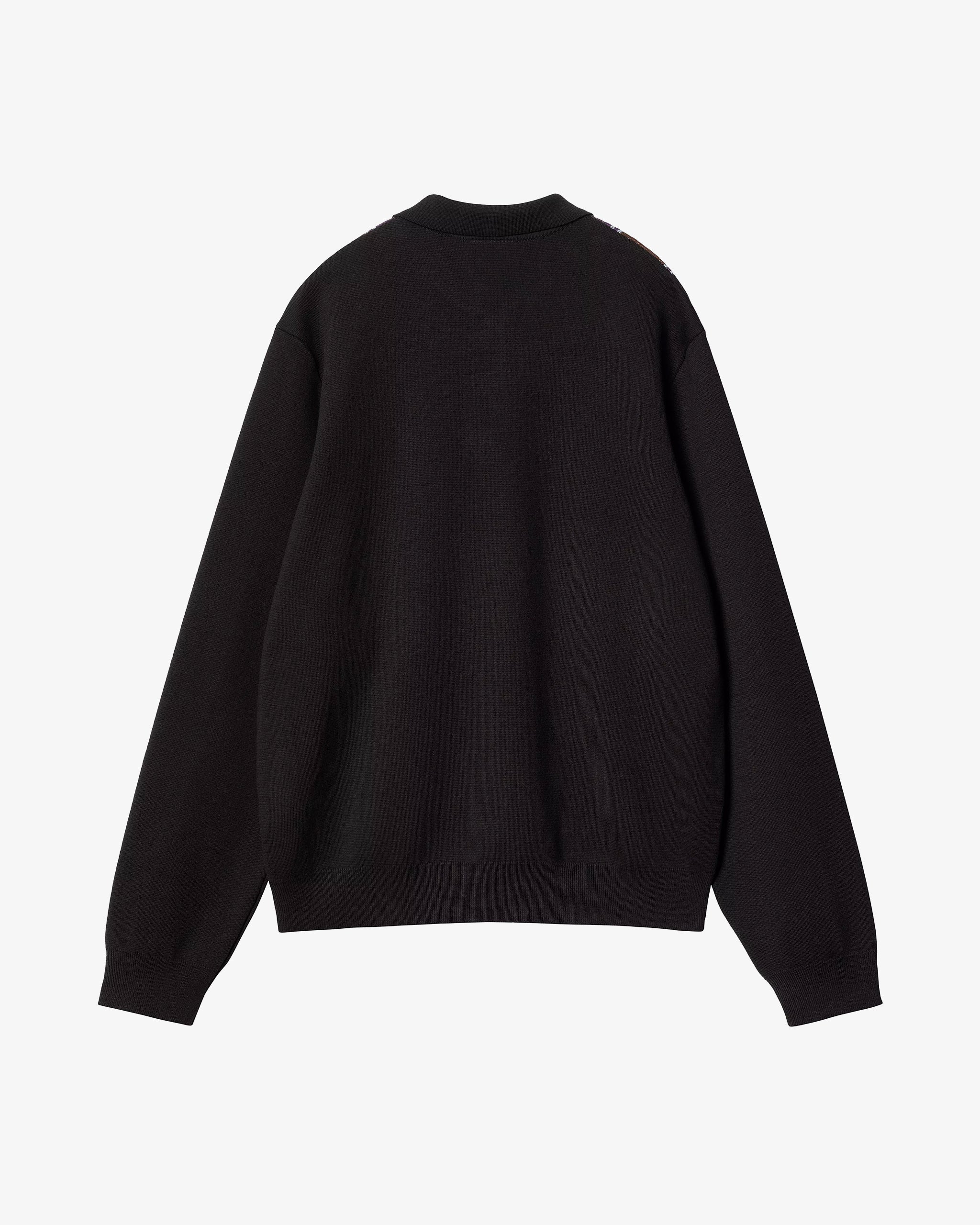 Carhartt WIP L/S Arlo Polo I034032 Black / Kendricks Stripe / Aura