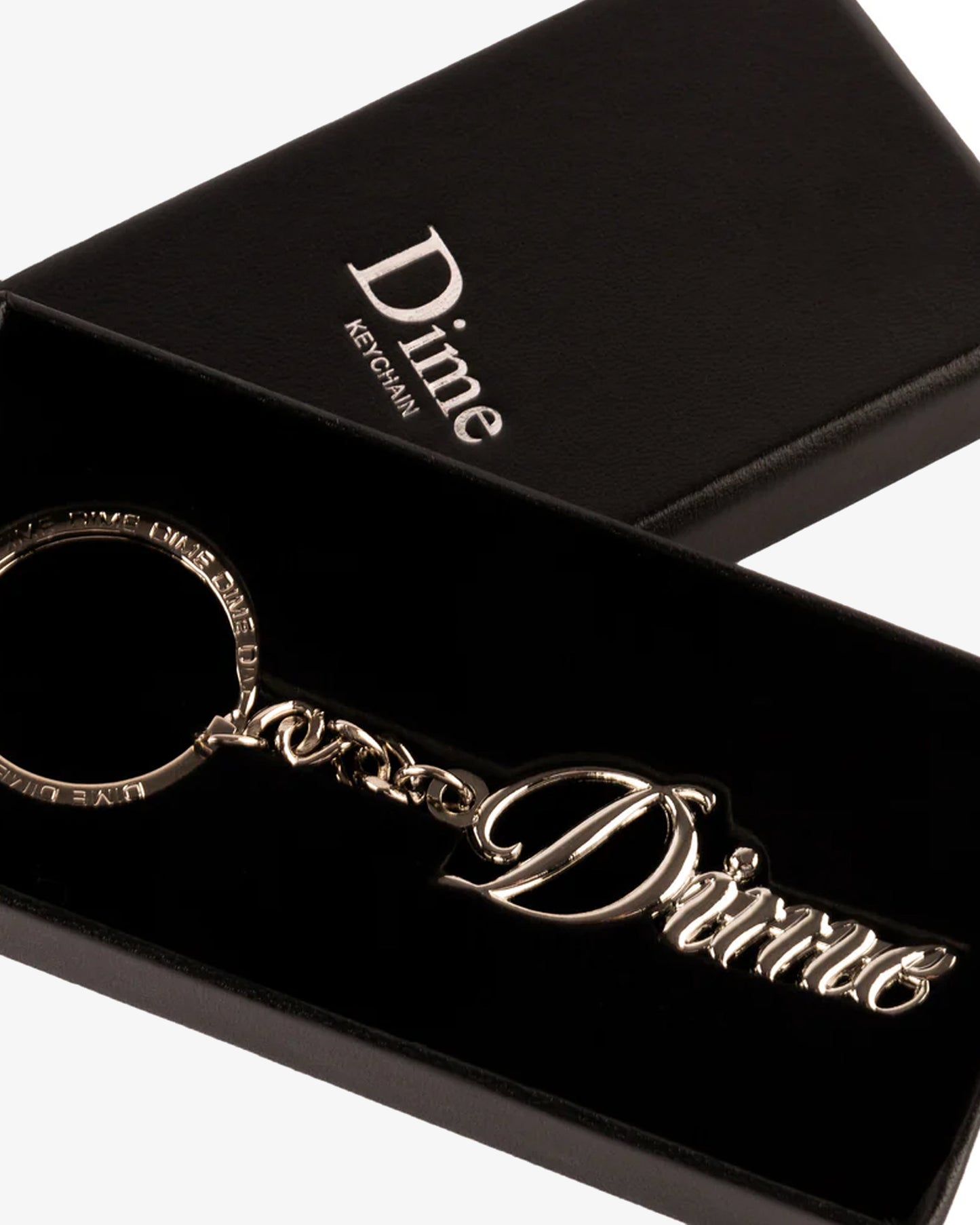 Dime Cursive Keychain