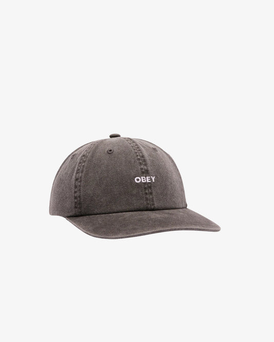 Obey Pigment Lowercase 6 Panel Stra