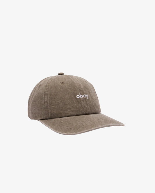 Obey Pigment Lowercase 6 Panel Stra