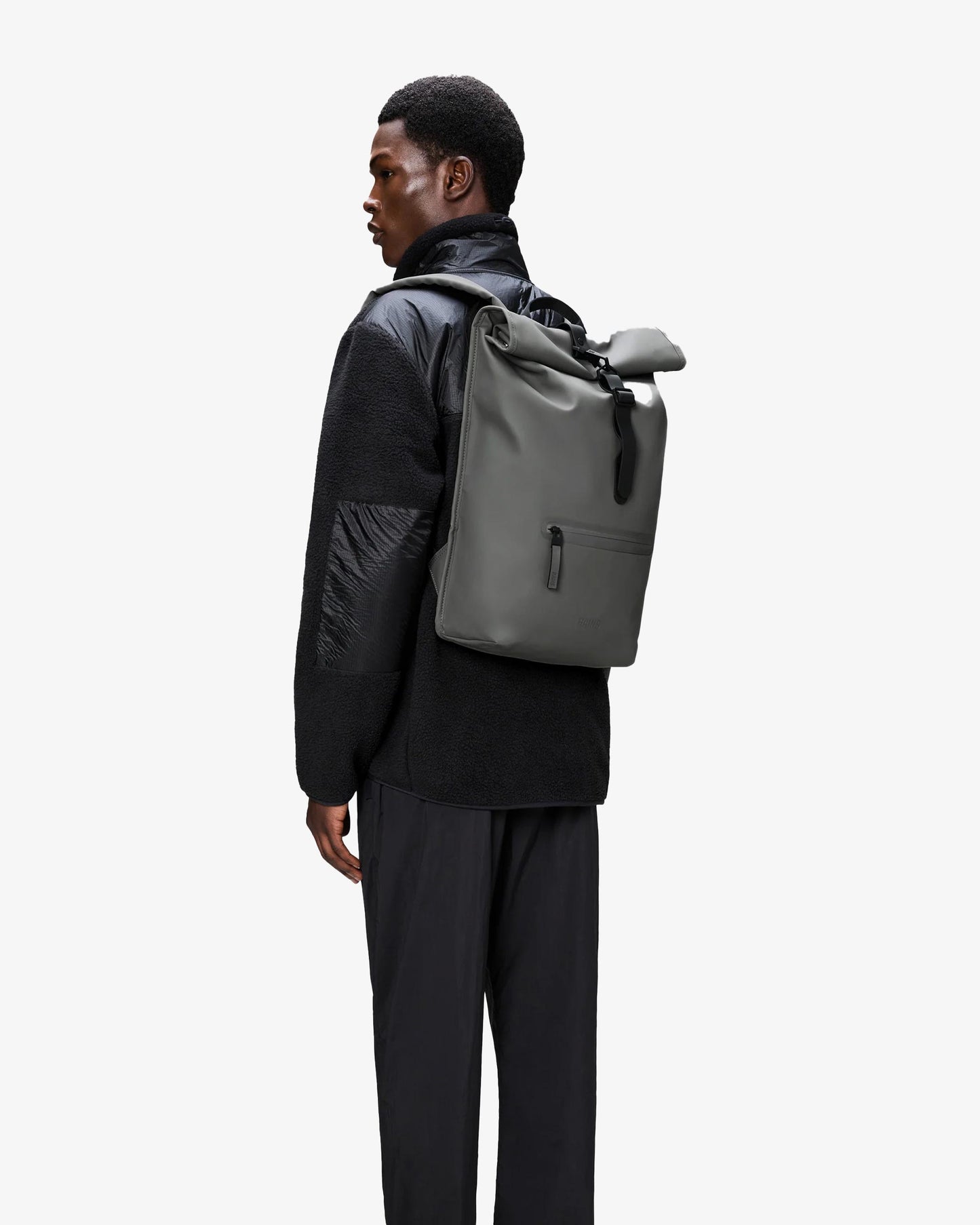 Rains Rolltop Rucksack W3 Grey