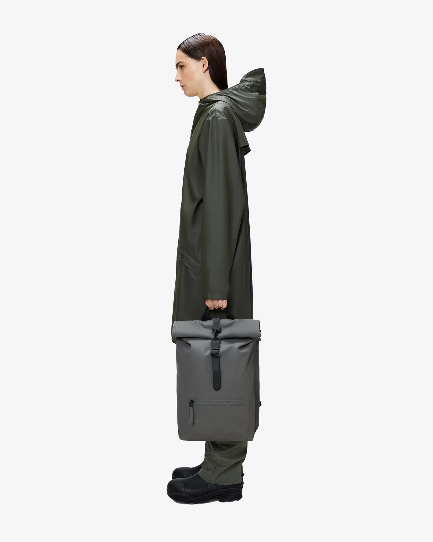 Rains Rolltop Rucksack W3 Grey