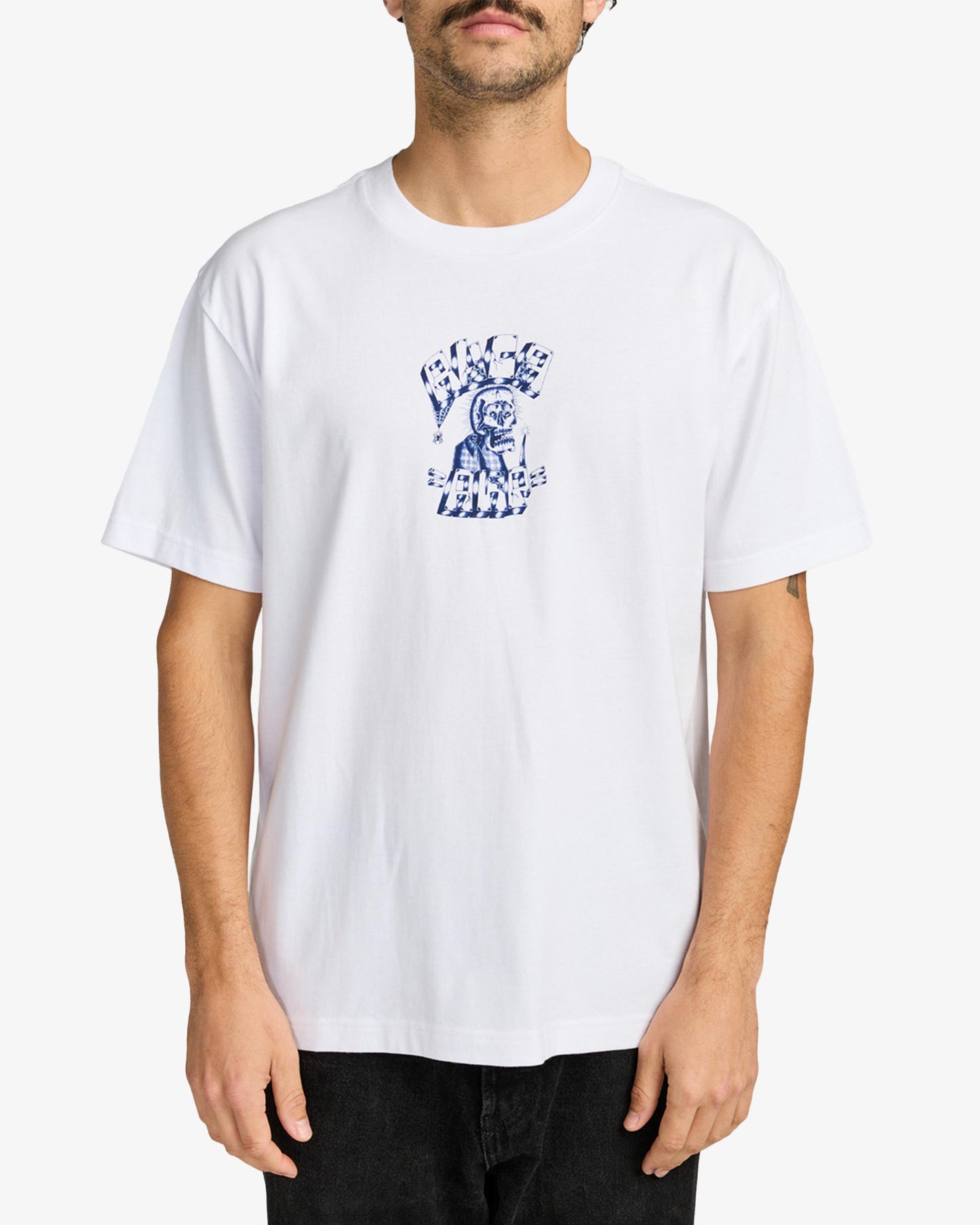Rvca Barba Skull SS Tee