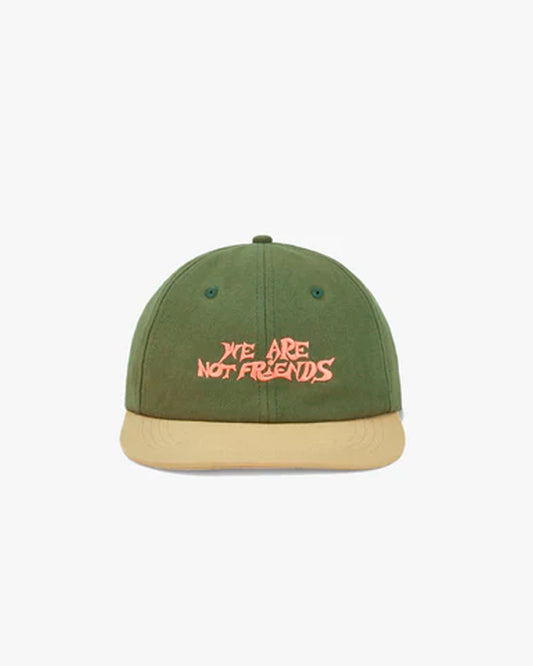 We Are Not Friends Freestyle Typo Green Hat