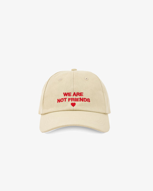 We Are Not Friends Love 4 Cream Hat